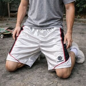 Vintage Element Dazzle Shorts Men M Silky Soft Basketball Skater Y2K‎ RARE